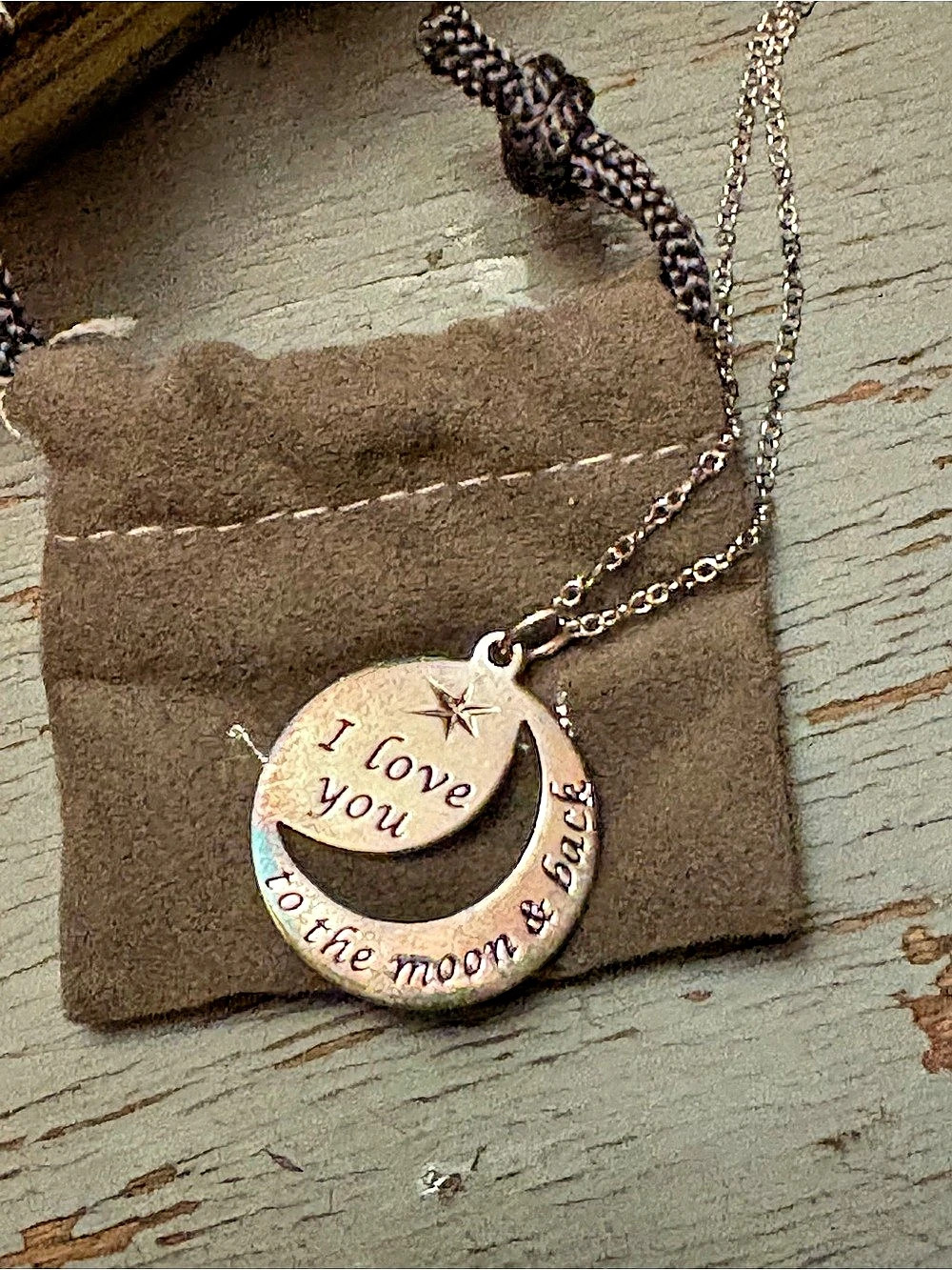 Avon “I Love You To The Moon & Back” Sterling Silver 925 Necklace BNIB